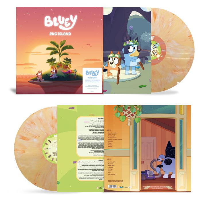 Bluey: Rug Island - Joff Bush Sunset Orange Vinyl LP