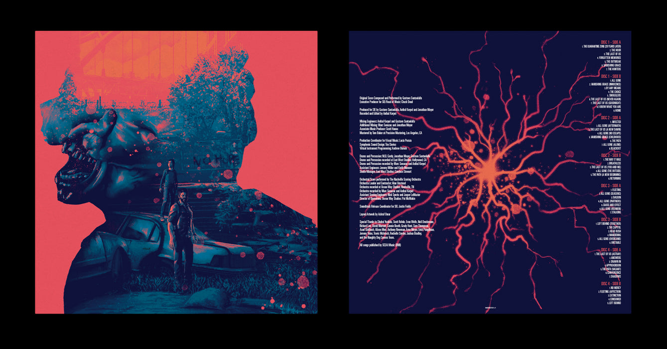 The Last Of Us - Gustavo Santaolalla  10th Anniversary 4x Pink / Blue Vinyl Box Set