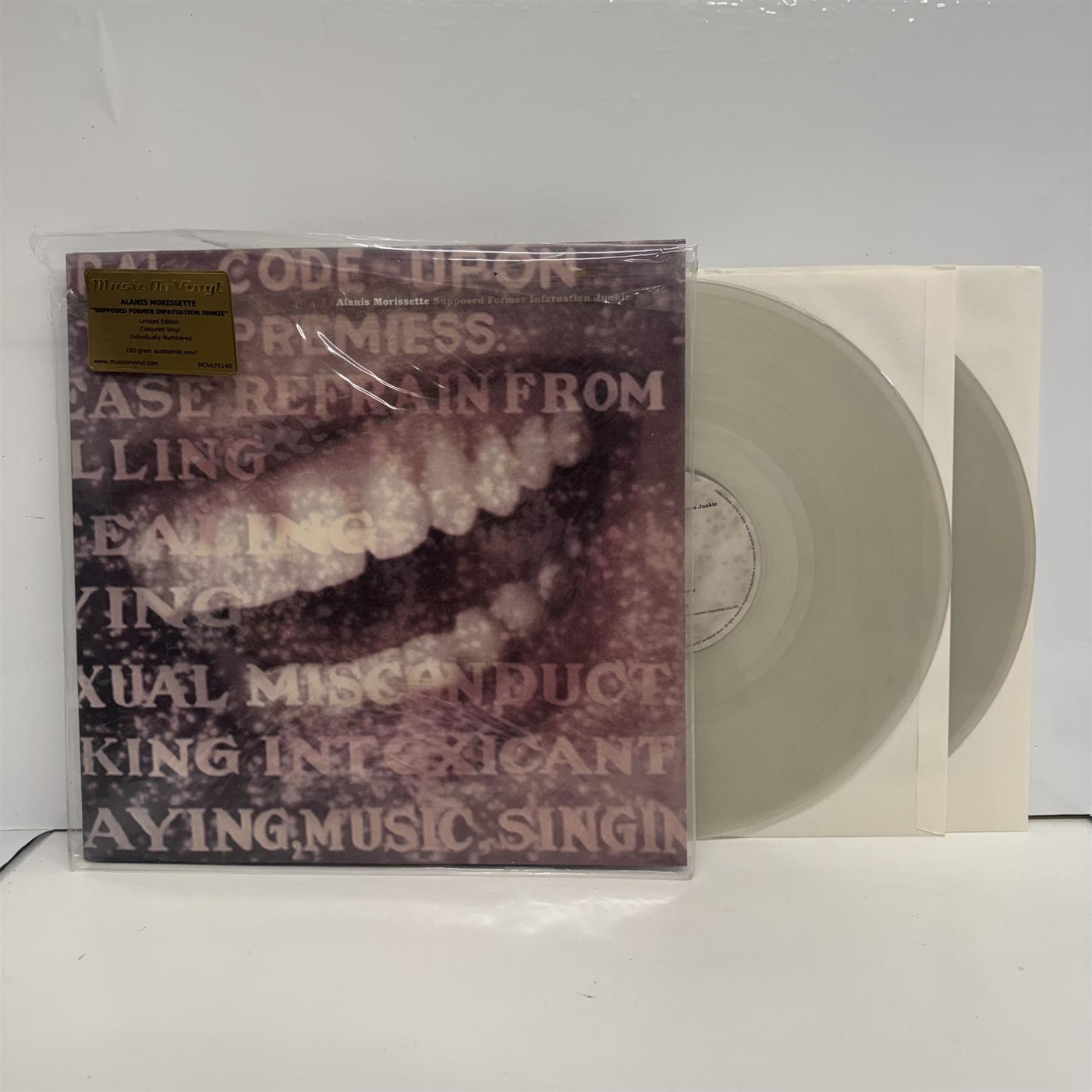 Alanis Morissette - Supposed Former Infatuation Junkie Limited Edition 2x Silver Transparent Vinyl LP