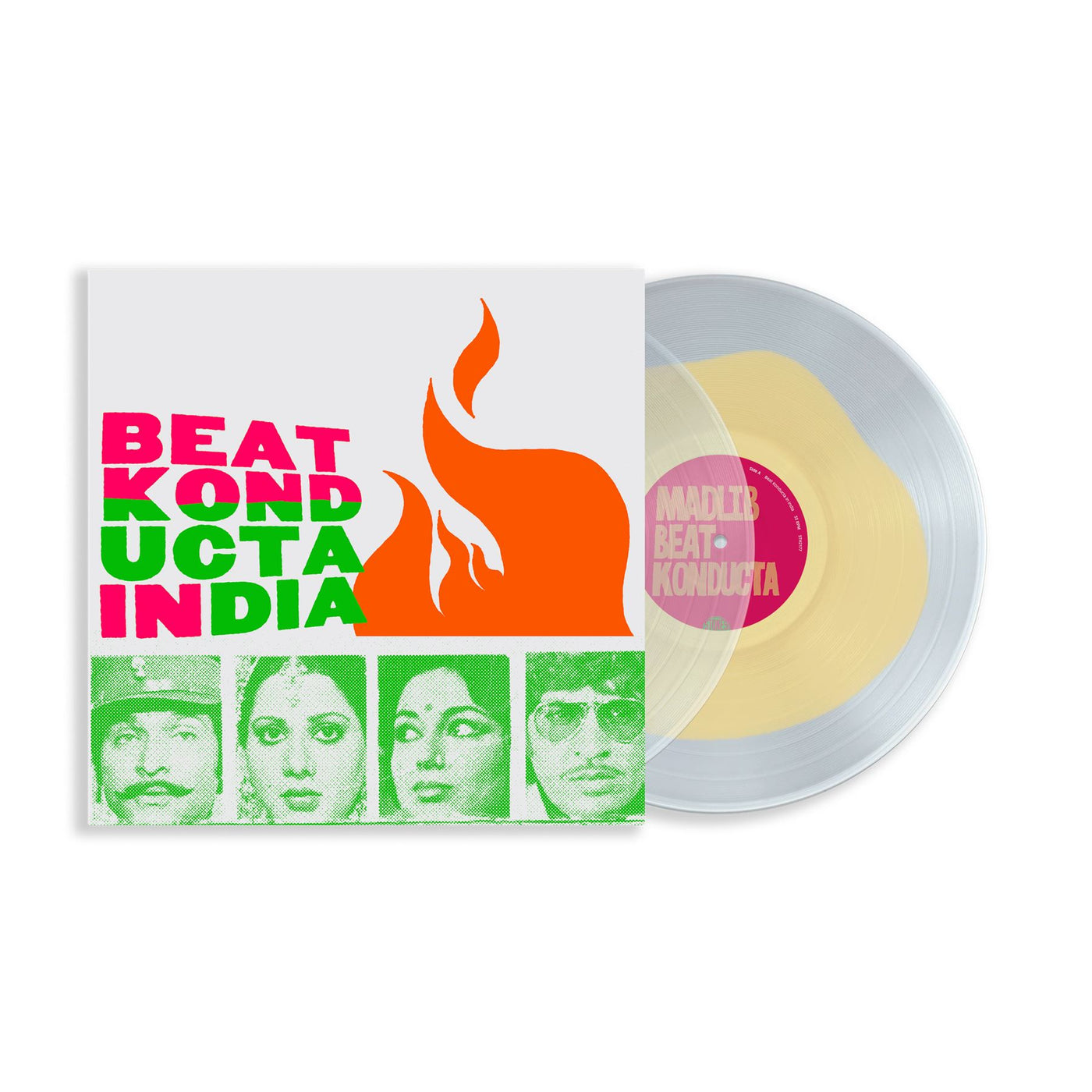 Madlib - Beat Konducta Vol. 3-4: In India 2x Saffron Blend Vinyl LP Reissue