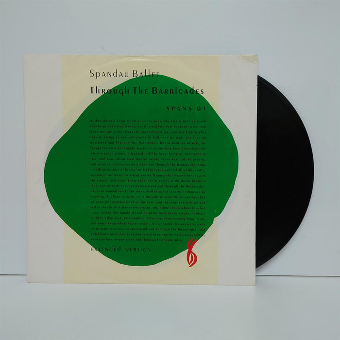 Spandau Ballet - Through The Barricades (Extended Version) 12" Vinyl Single