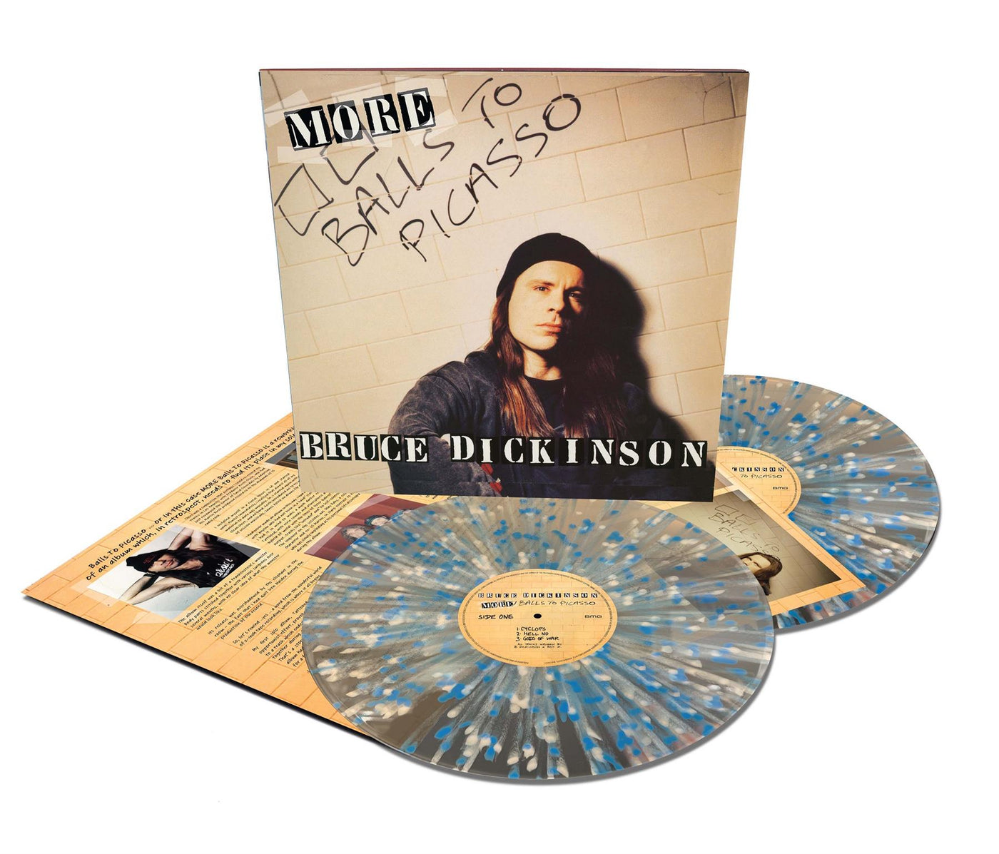 Bruce Dickinson - More Balls To Picasso 2x Clear, White & Blue Splatter Vinyl LP