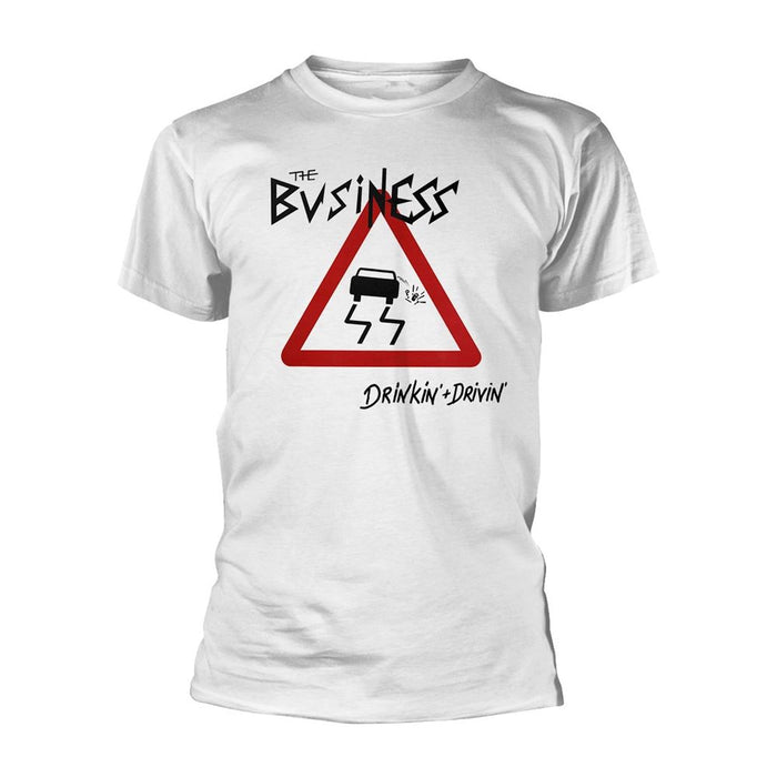 The Business - Drinkin + Drivin (White) T-Shirt