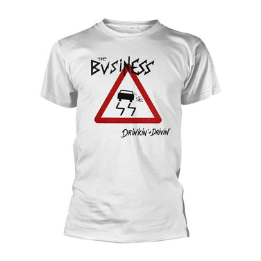 The Business - Drinkin + Drivin (White) T-Shirt