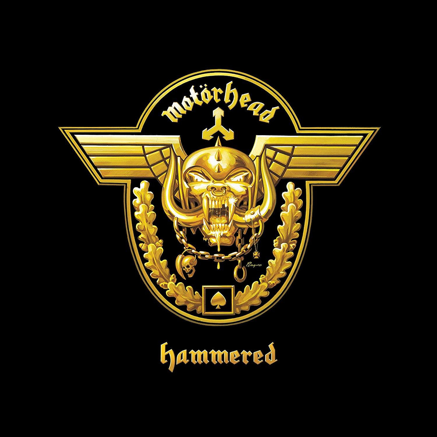 Motorhead - Hammered 20th Anniversary Gold & Black Splatter Vinyl LP Reissue