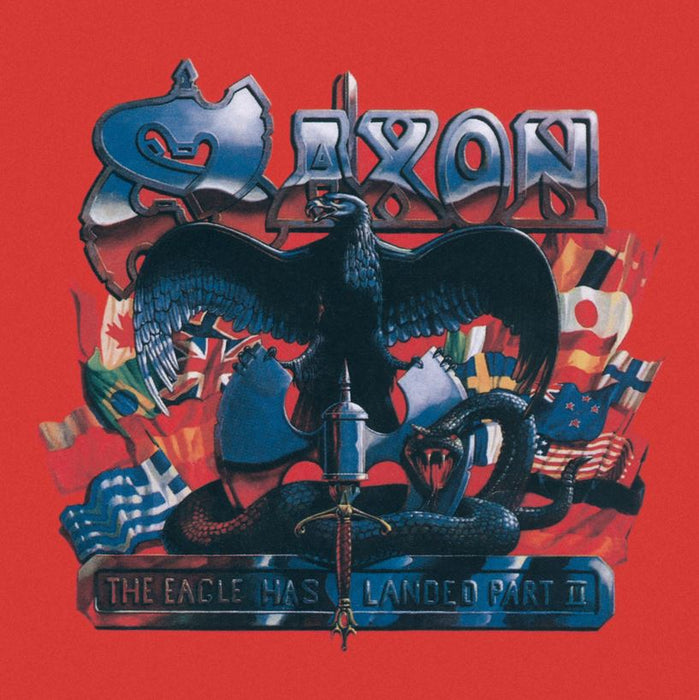 Saxon - Eagle Has Landed Pt.2 Limited Edition 2x 180G Translucent Red Vinyl LP Reissue