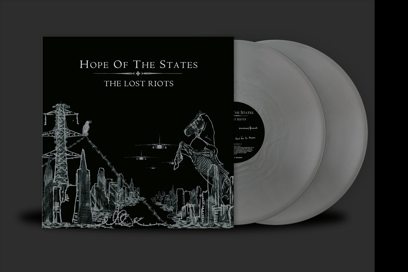 Hope Of The States - The Lost Riots National Album Day 2x Battered Metal Vinyl LP