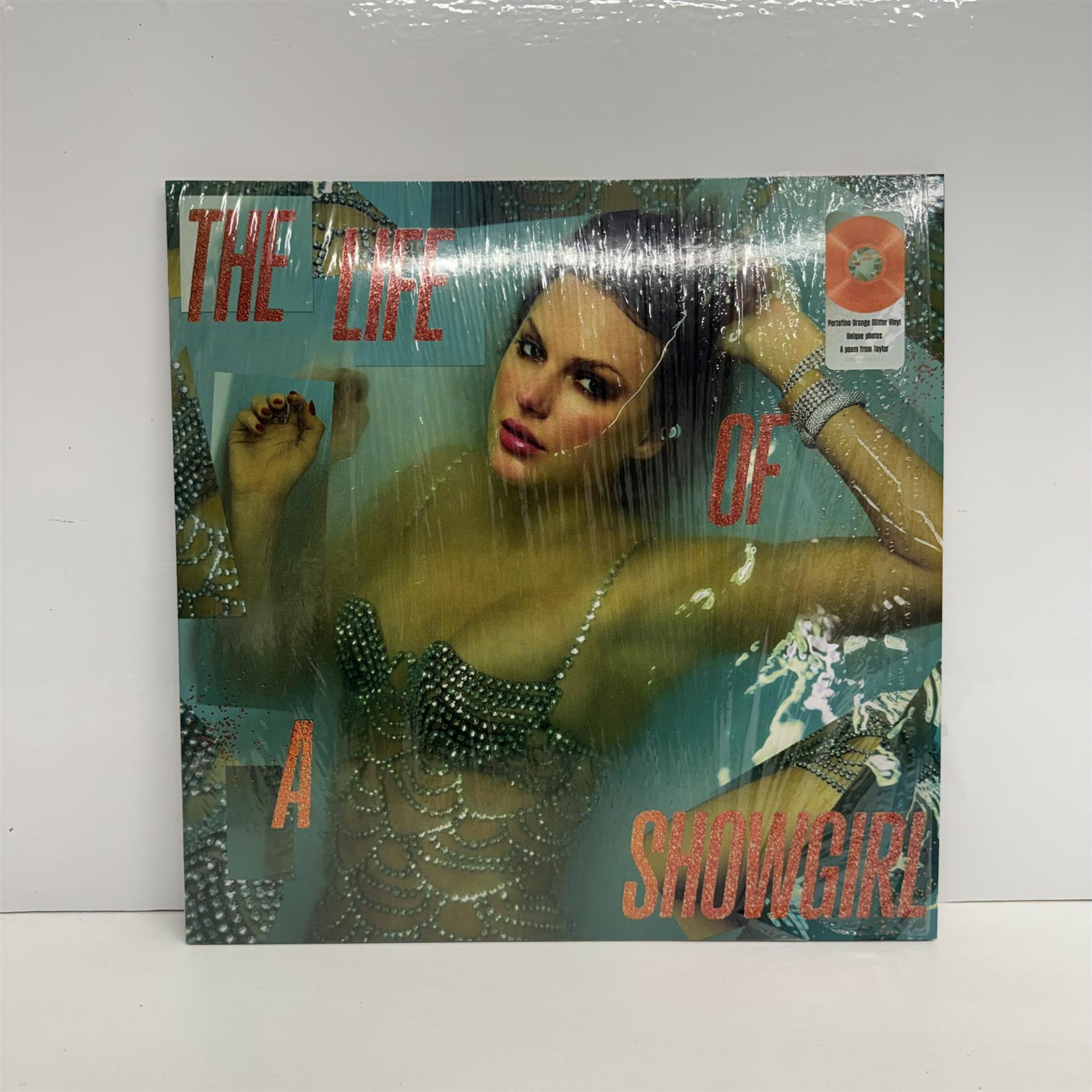 Taylor Swift - The Life Of A Showgirl Translucent Orange With Gold Glitter Vinyl LP