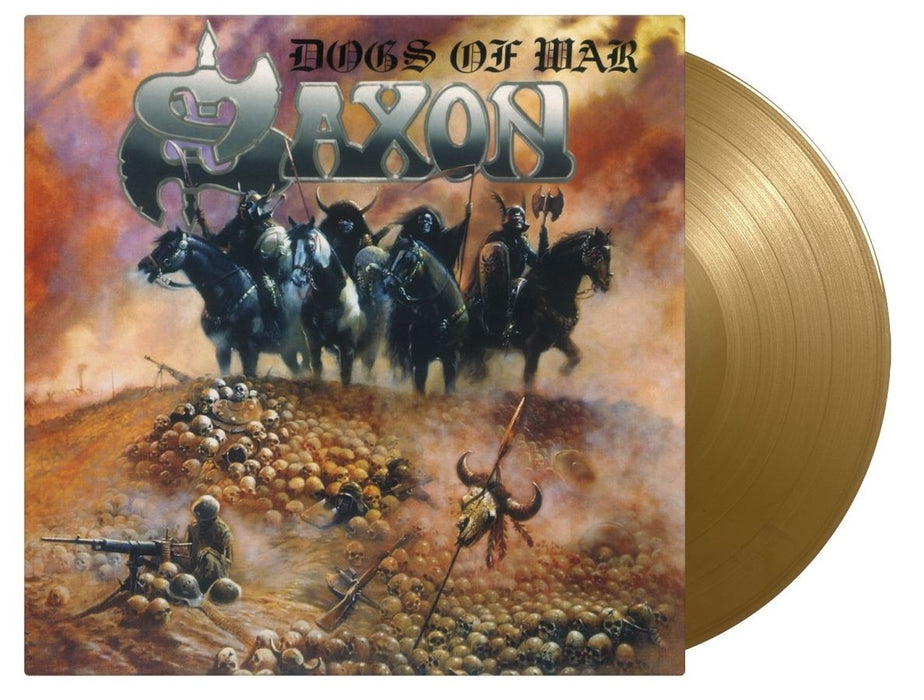 Saxon - Dogs Of War Limited Edition 180G Gold Vinyl LP Reissue