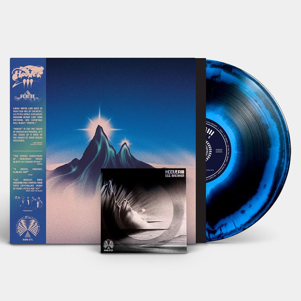 Hooveriii - Pointe Limited Edition Black & Blue Swirl Vinyl LP + 7" Flexi Disc Numbered