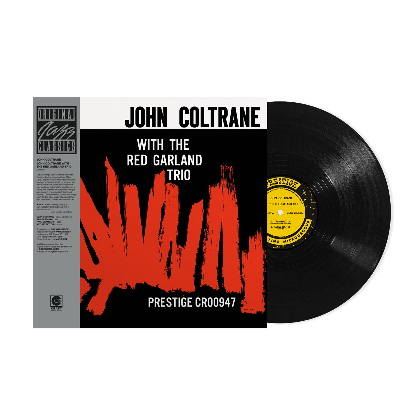 John Coltrane - John Coltrane With The Red Garland Trio 180G Vinyl LP Reissue