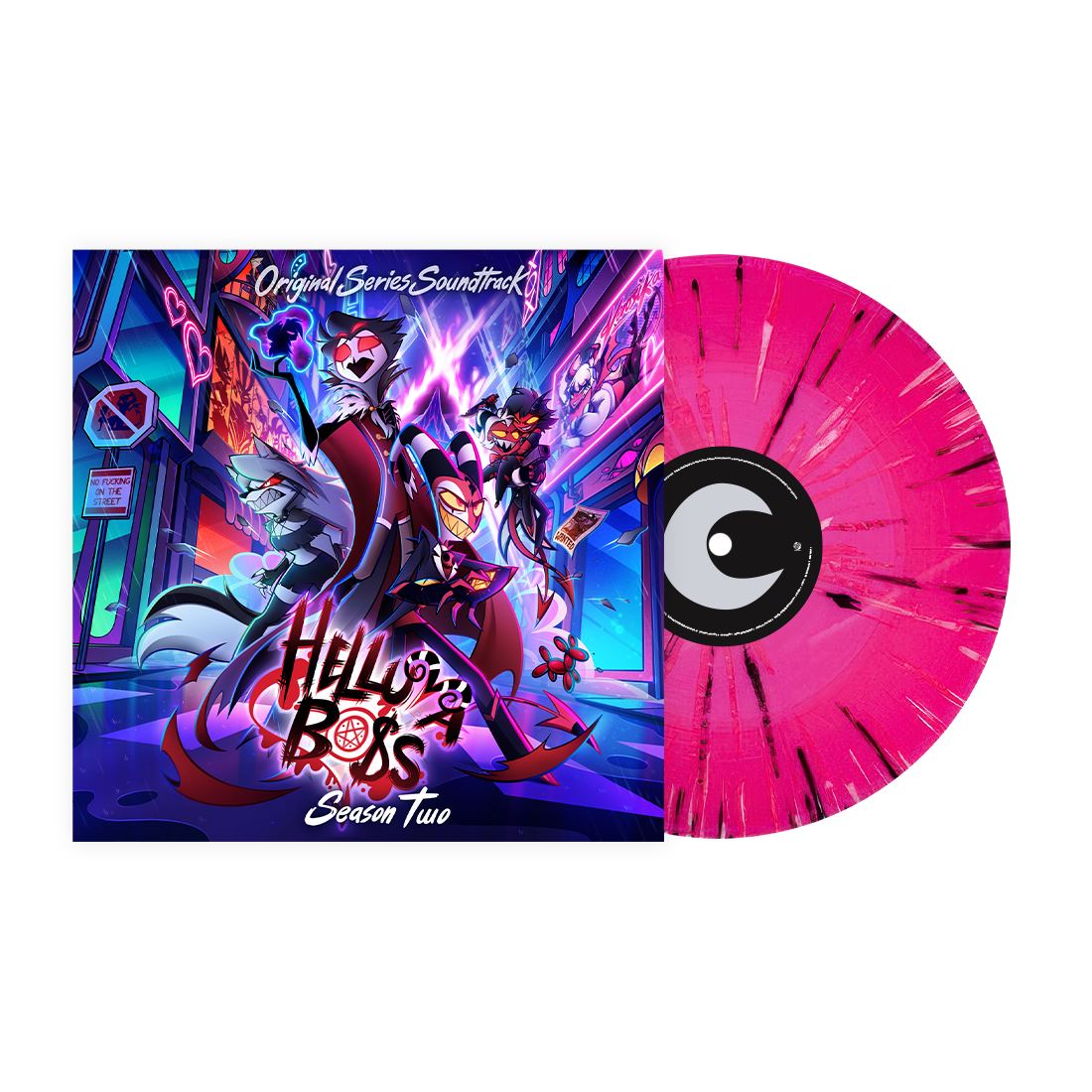 Helluva Boss: Season Two (Original Soundtrack) - V/A 2x Pink & Black Splatter Vinyl LP