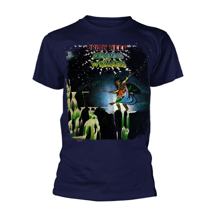 Uriah Heep - Demons And Wizards (Navy) T-Shirt