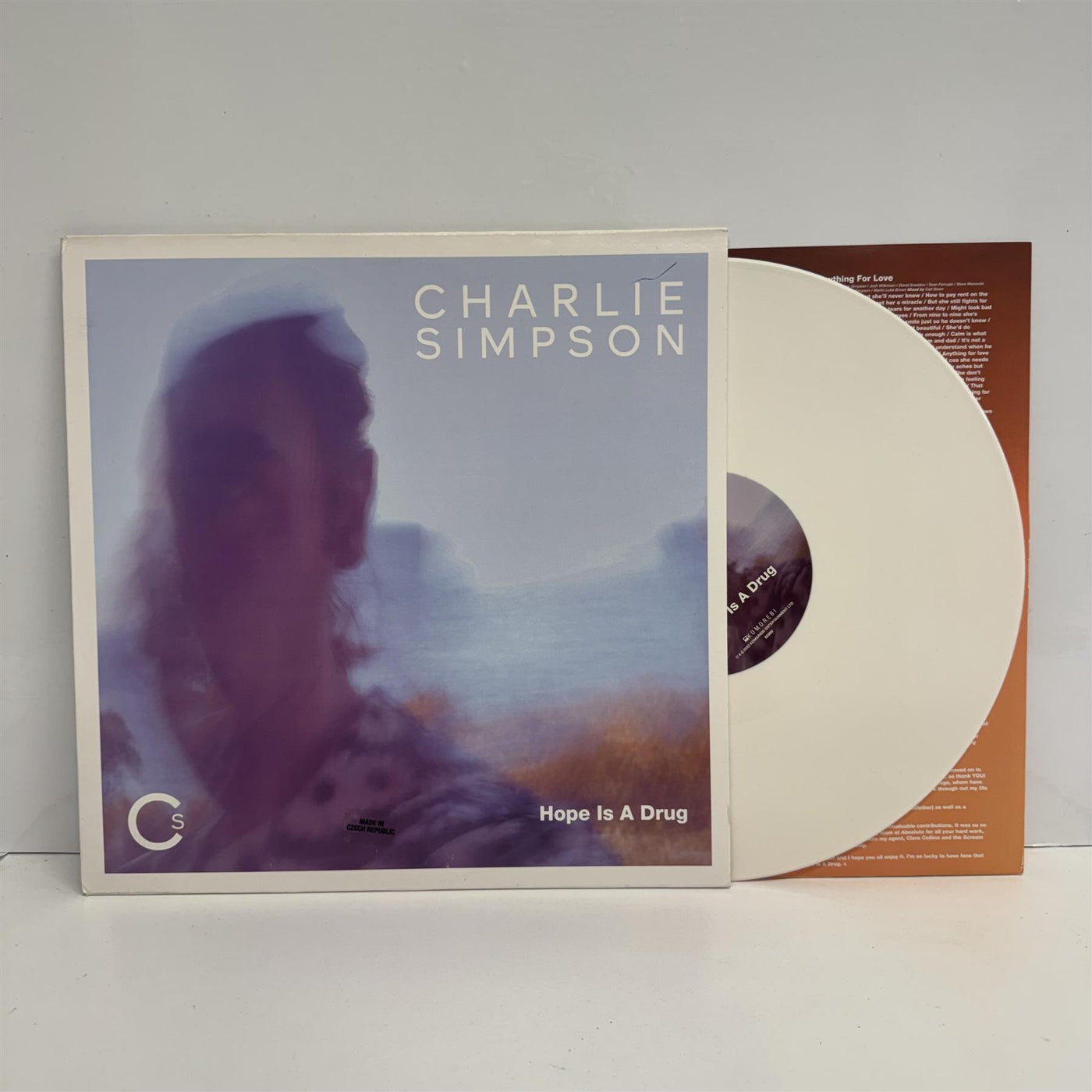 Charlie Simpson - Hope Is A Drug White Vinyl LP