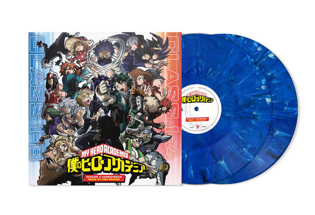 My Hero Academia: Season 5 OST - Yuki Hayashi 2x Blue Marbled Vinyl LP