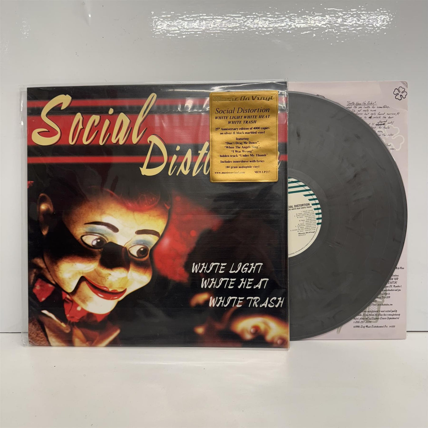 Social Distortion - White Light White Heat White Trash Limited Edition Silver & Black Marbled Vinyl LP