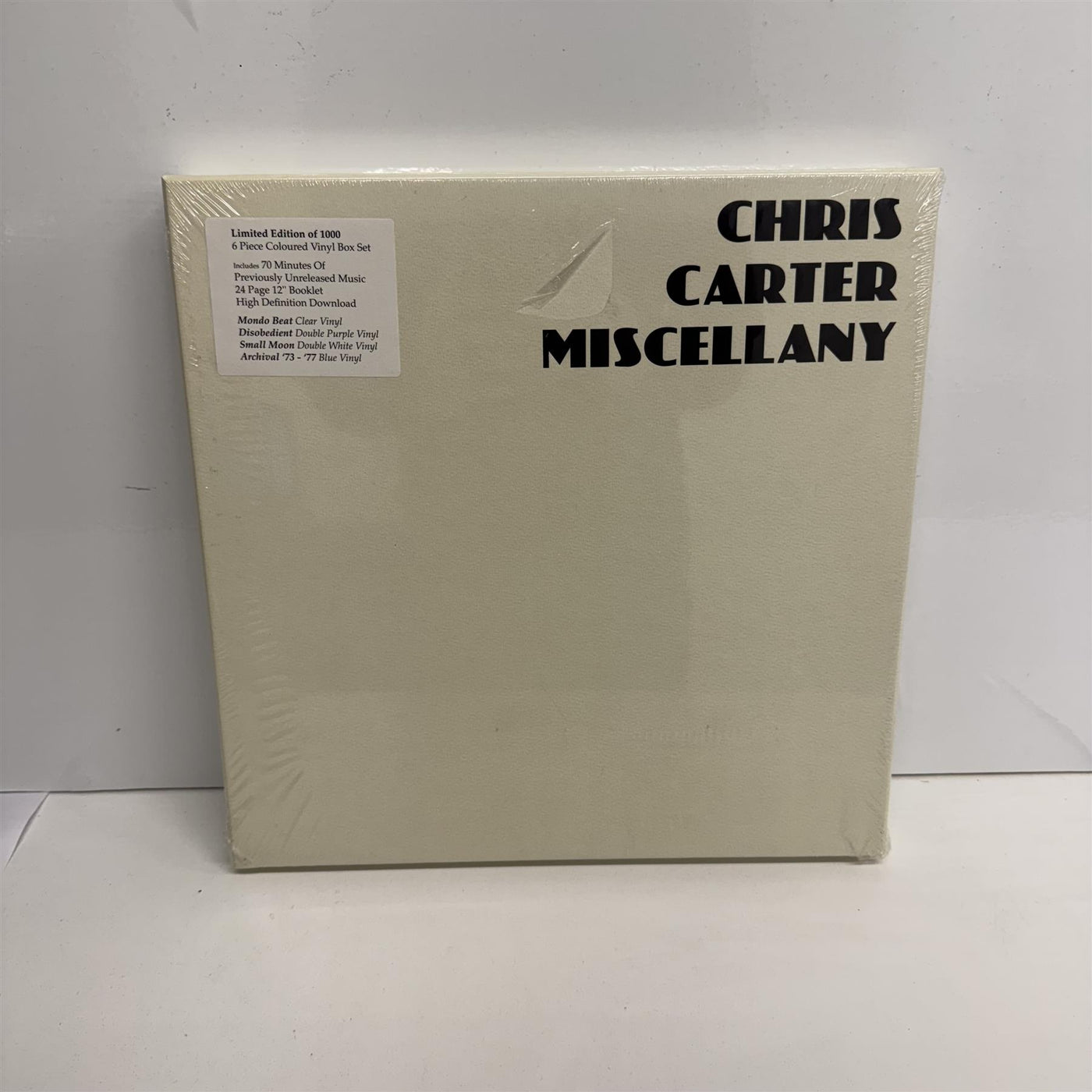 Chris Carter - Miscellany Limited 4x Vinyl LP Box Set