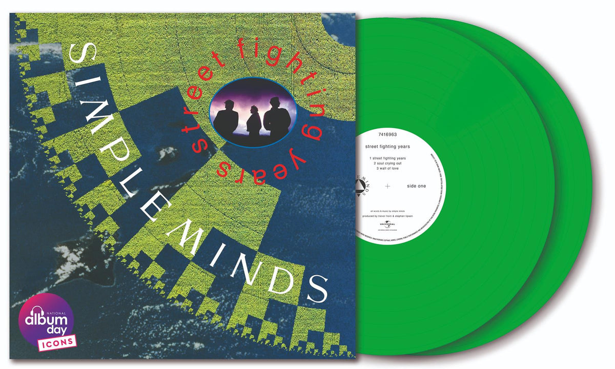 Simple Minds - Street Fighting Years National Album Day 2x Green Transparent Vinyl LP Reissue