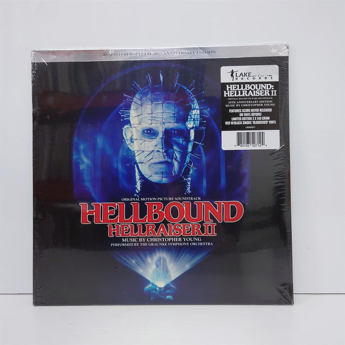 Hellbound: Hellraiser II (Original Motion Picture Soundtrack) - Christopher Young 30th Anniversary Edition 2x Red With Black Smoke 'Bloodshed' Vinyl LP Reissue