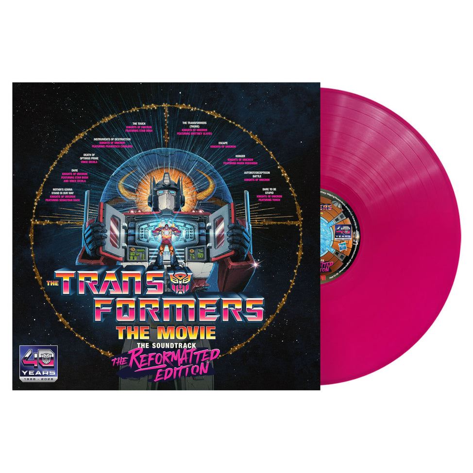 The Transformers: The Movie Soundtrack: The Reformatted Edition - V/A Energon Pink Vinyl LP