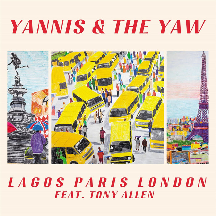 Yannis & The Yaw feat. Tony Allen - Lagos Paris London Indies Exclusive Red Vinyl LP