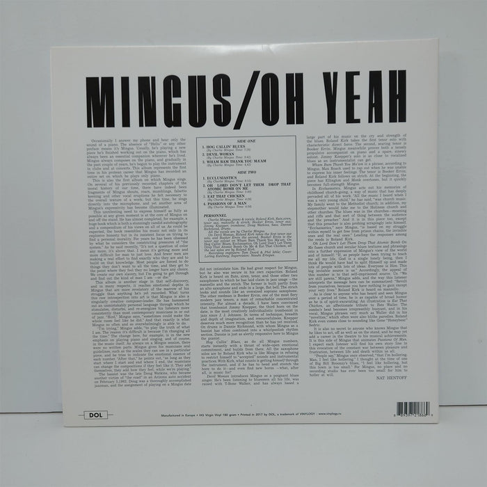 Charles Mingus - Oh Yeah Deluxe Edition 180G Vlack Vinyl LP Reissue