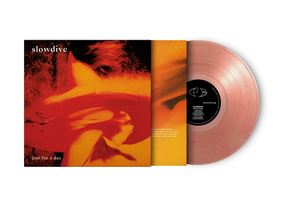 Slowdive - Just For A Day Limited Edition 180G Translucent Red Marbled Vinyl LP Reissue