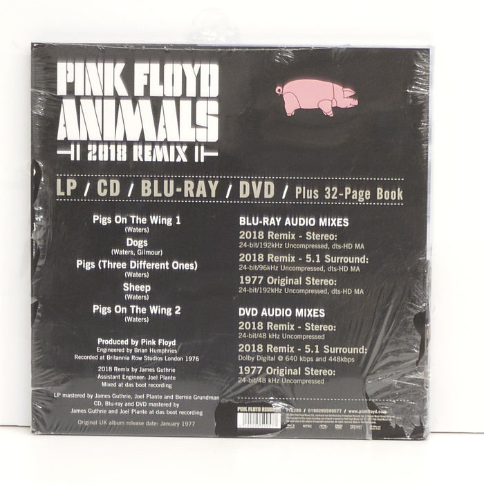 Pink Floyd - Animals (2018 Remix) Deluxe Limited Edition LP + CD + DVD + Blu-Ray Book Set