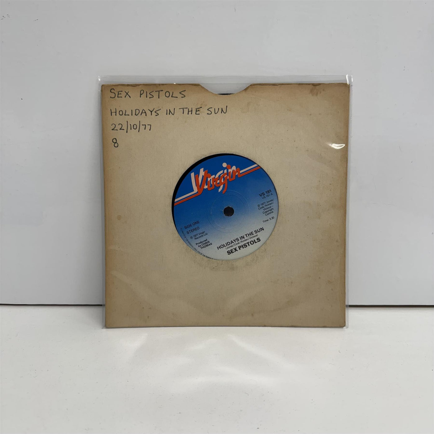 Sex Pistols - Holidays In The Sun 7" Vinyl Single