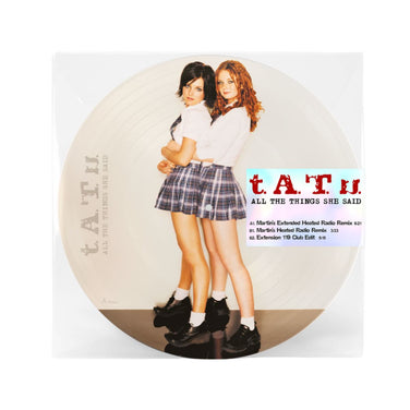 t.A.T.u - All The Things She Said 12" Picture Disc Vinyl Single