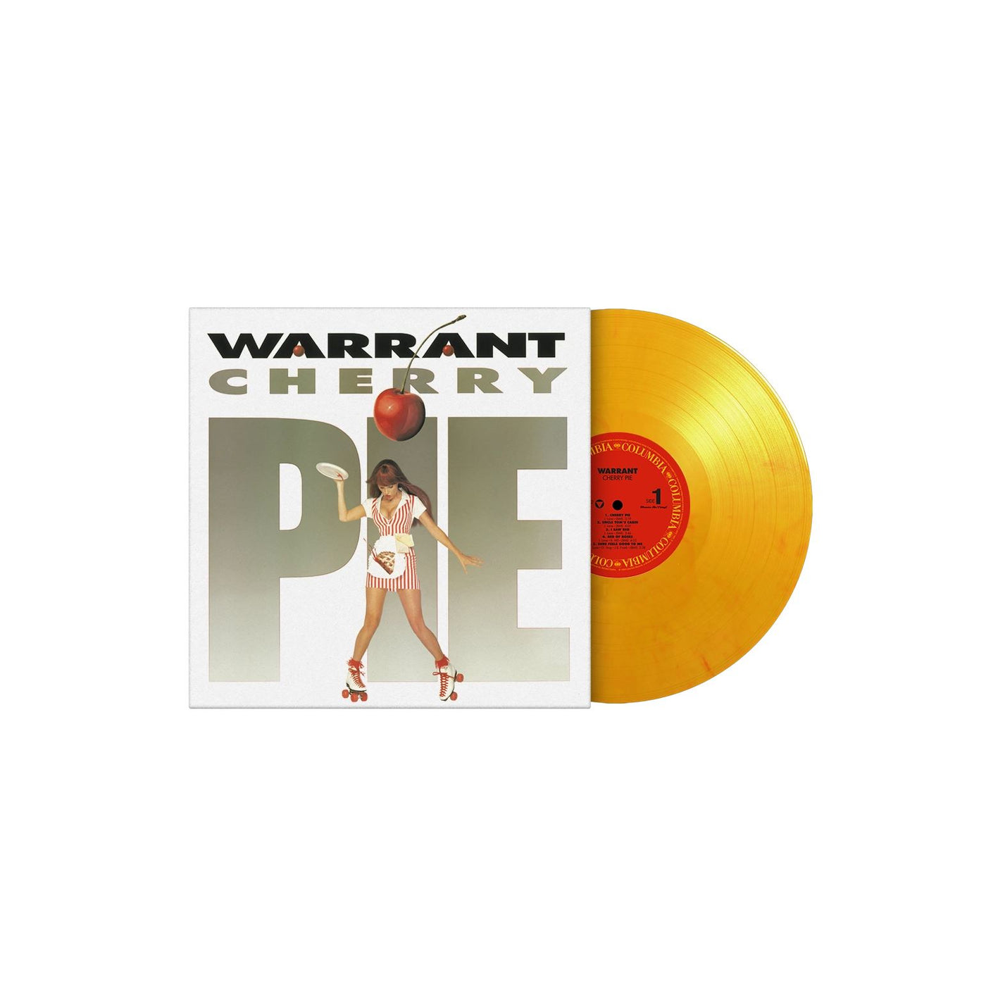 Warrant - Cherry Pie Limited Edition 180G Yellow Marbled Vinyl LP Reissue