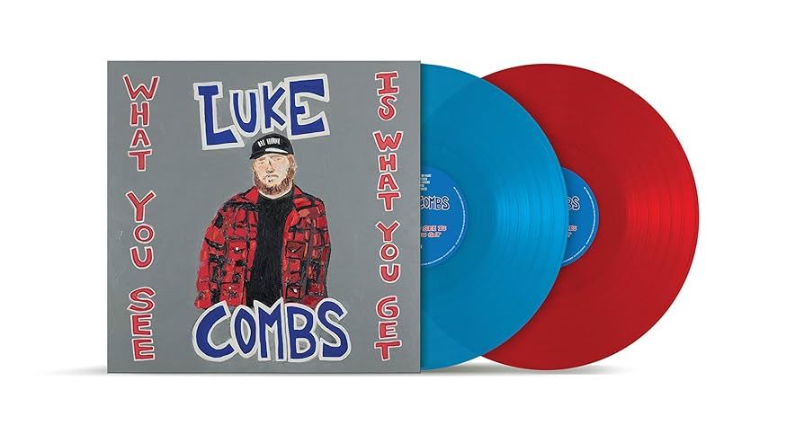 Luke Combs - What You See Is What You Get Limited 2x Red/ Blue Vinyl LP