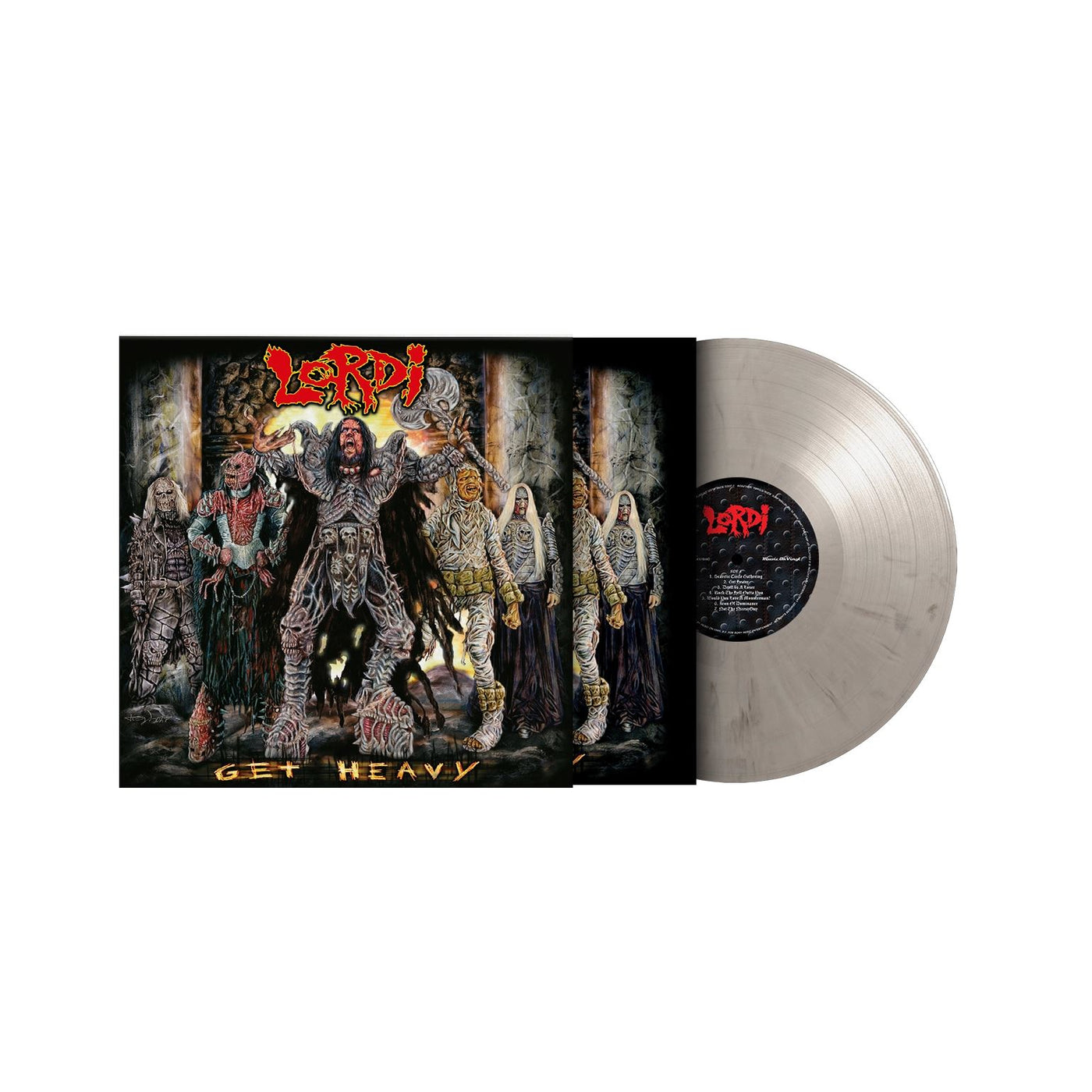 Lordi - Get Heavy Limited Edition 180G Black & White Marbled Vinyl LP Reissue