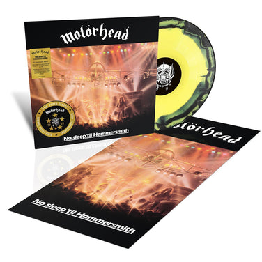 Motorhead - No Sleep 'Til Hammersmith (Live) 50th Anniversary Yellow & Black Splatter Vinyl LP