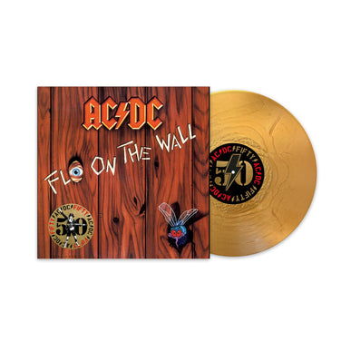 AC/DC - Fly On The Wall 50th Anniversary Gold Vinyl LP Reissue