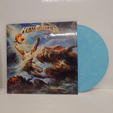 Helloween - Giants & Monsters 2x Monster Light Blue Vinyl LP Etched D-Side