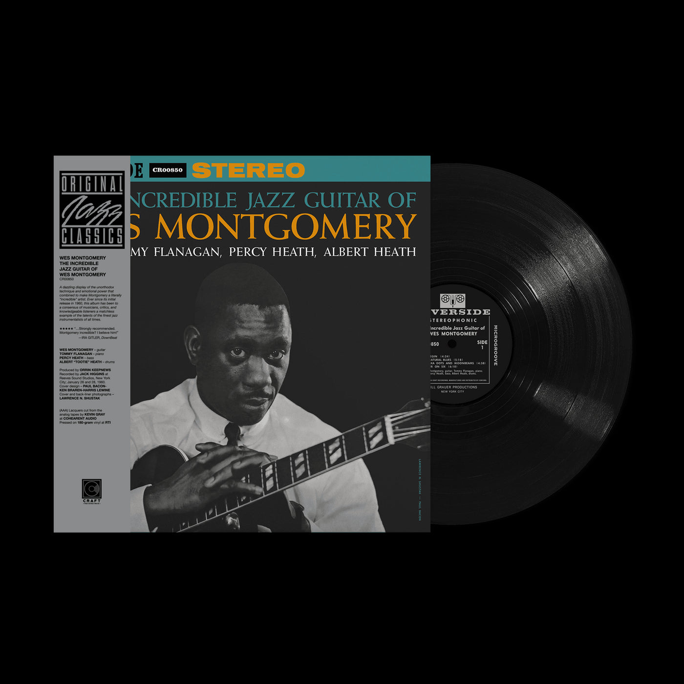 Wes Montgomery - The Incredible Jazz Guitar of Wes Montgomery 180G Vinyl LP Reissue