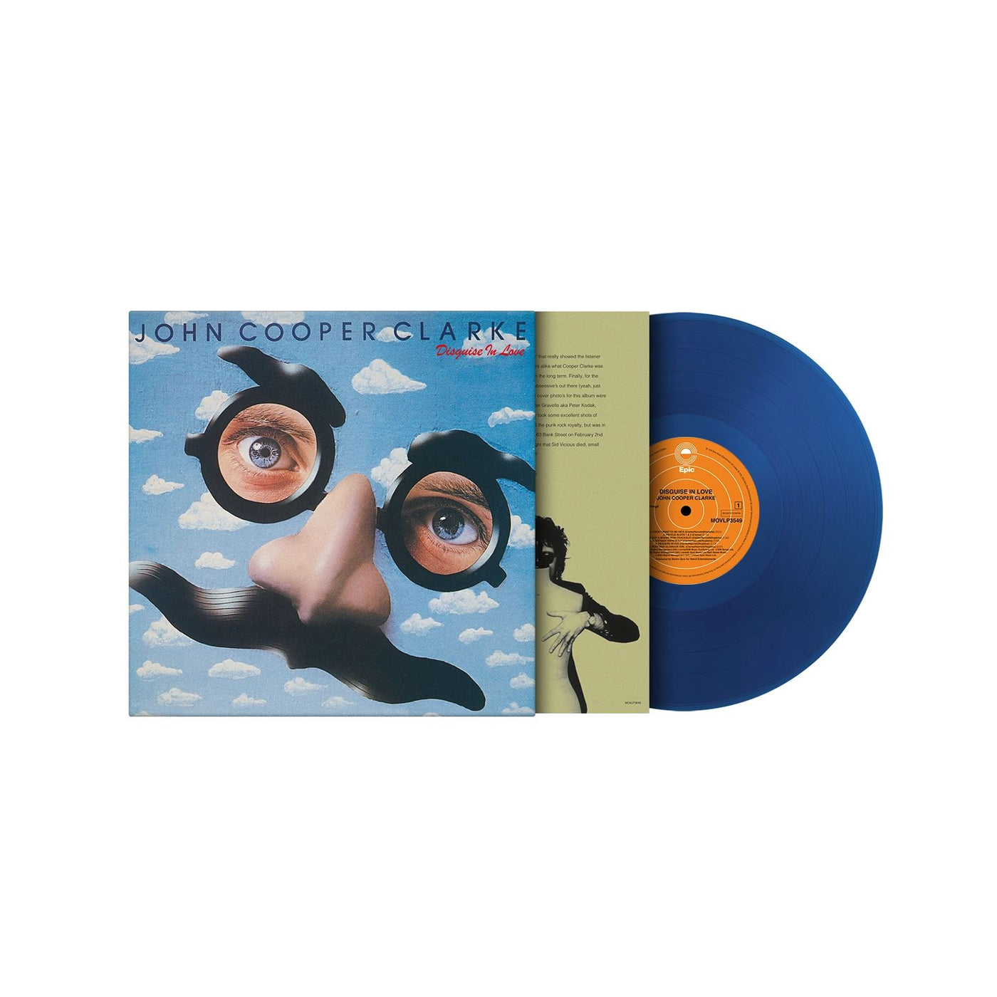John Cooper Clarke - Disguise In Love Limited Edition 180G Translucent Blue Vinyl LP Reissue