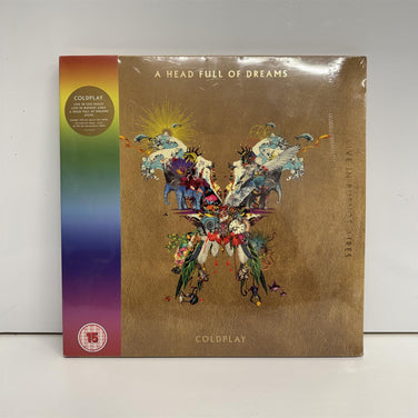 Coldplay - Live In Buenos Aires / Live In São Paulo / A Head Full Of Dreams 3x Gold Vinyl LP + DVD Set