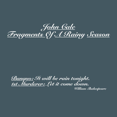 John Cale - Fragments Of A Rainy Season 2x Vinyl LP Reissue