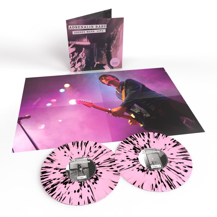 Johnny Marr - Adrenalin Baby (Johnny Marr Live) 2x Pink & Black Splatter Vinyl LP