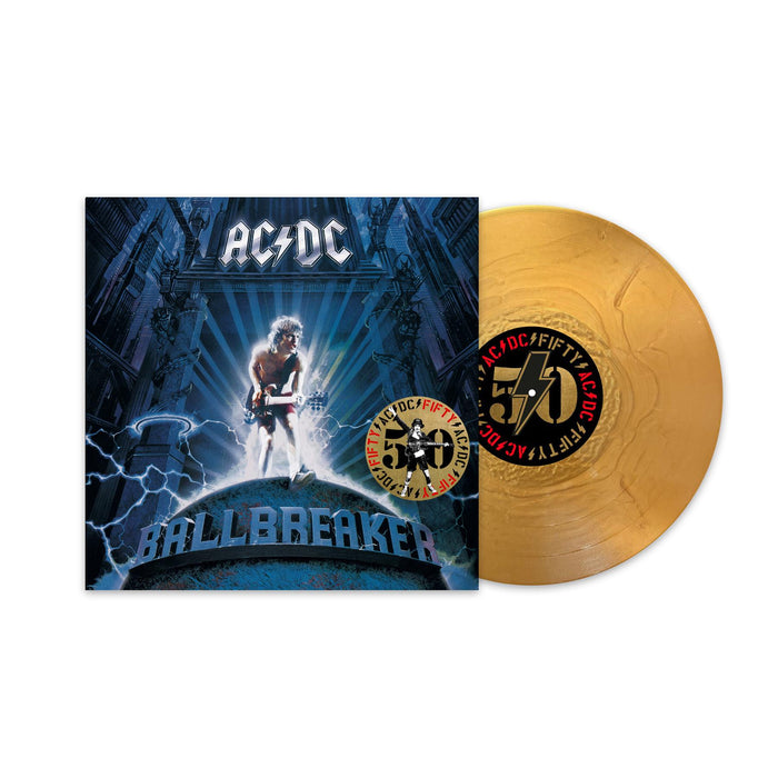 AC/DC - Ballbreaker 50th Anniversary Gold Vinyl LP Reissue