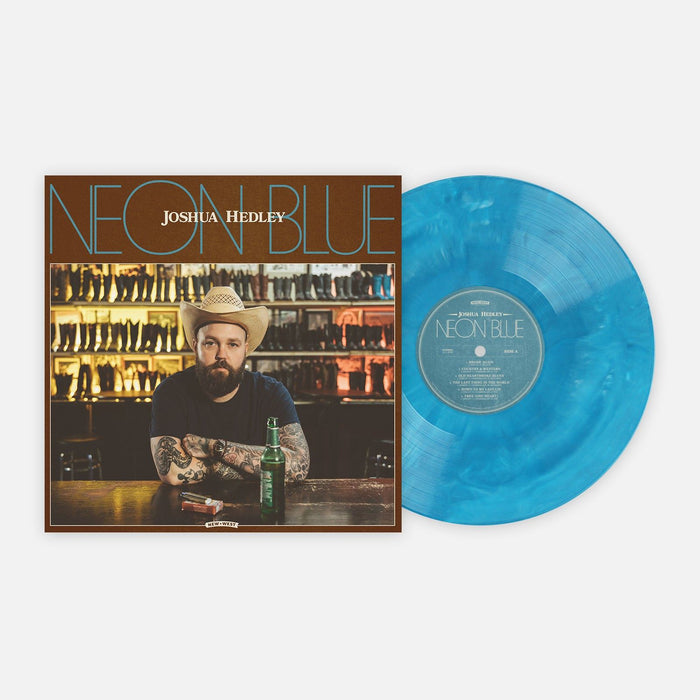 Joshua Hedley - Neon Blue Blue & White Marble Vinyl LP