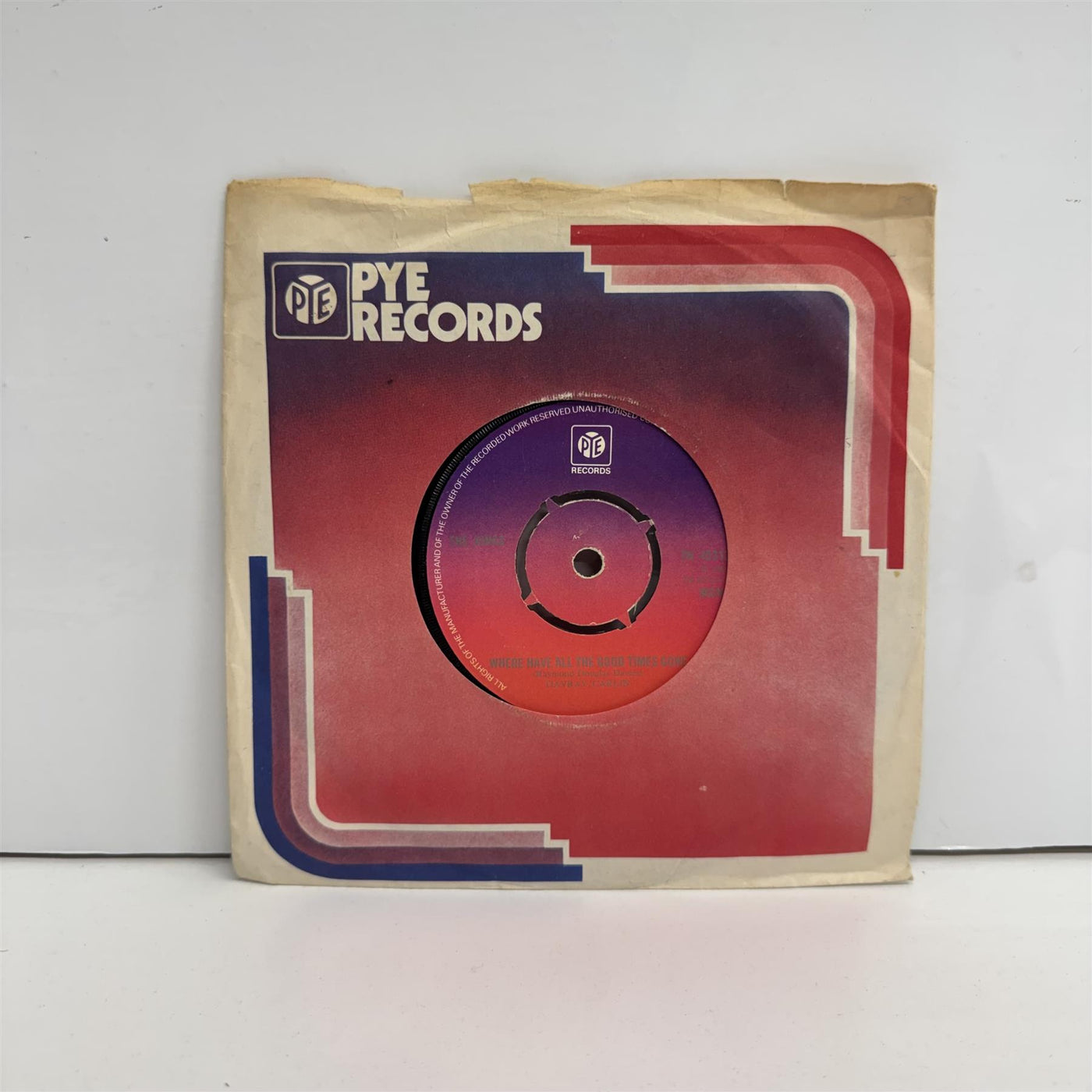 The Kinks - Where Have All The Good Times Gone 7" Vinyl Single