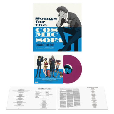 COWBOY BEBOP: Songs for the Cosmic Sofa - Seatbelts / Yoko Kanno Pink & Dark Blue Marbled Vinyl LP