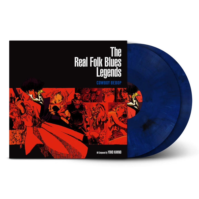 COWBOY BEBOP: The Real Folk Blues Legends - Seatbelts / Yoko Kanno 2x Dark Blue Marbled Vinyl LP