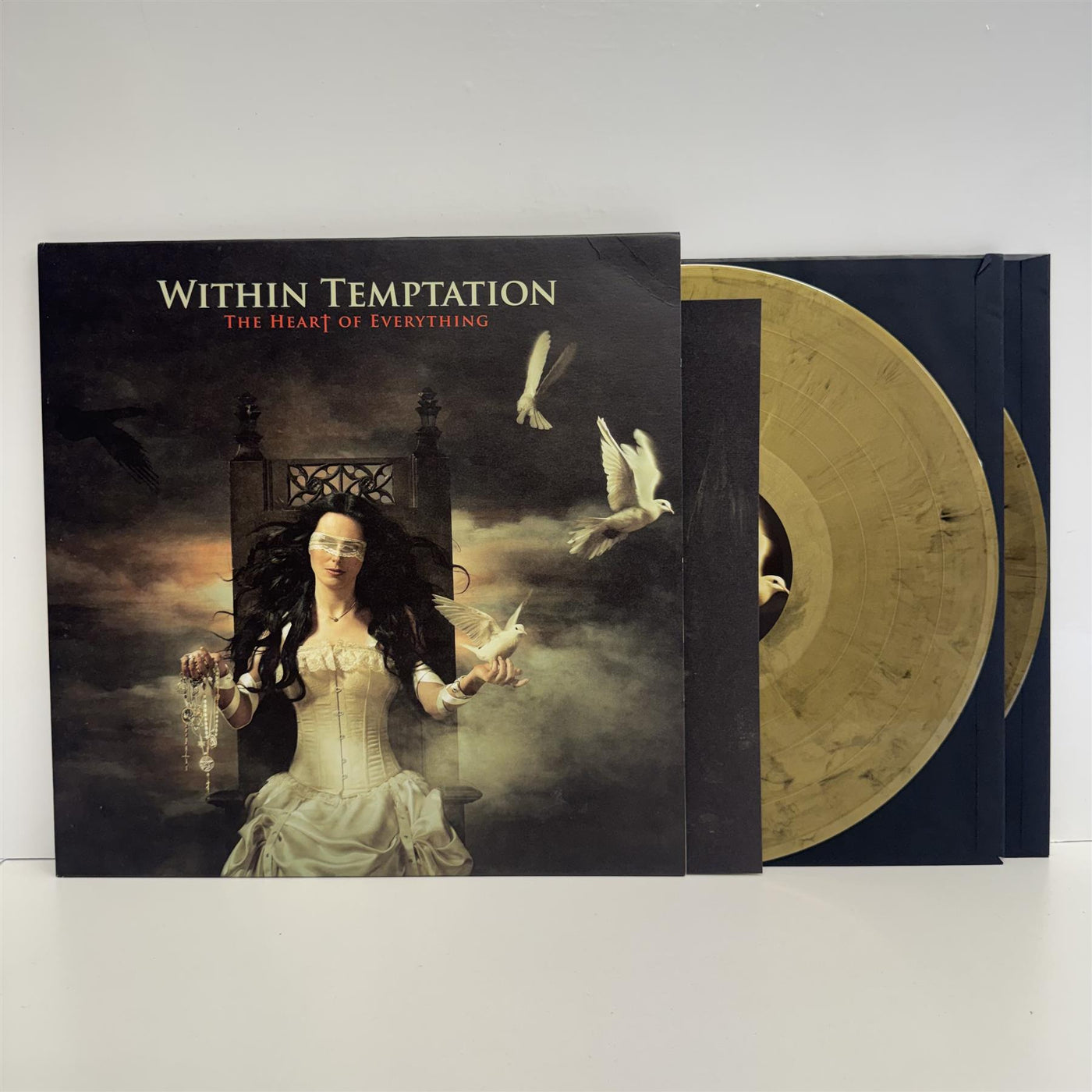 Within Temptation - The Heart Of Everything Limited Edition 2x Gold & Black Marbled Vinyl LP
