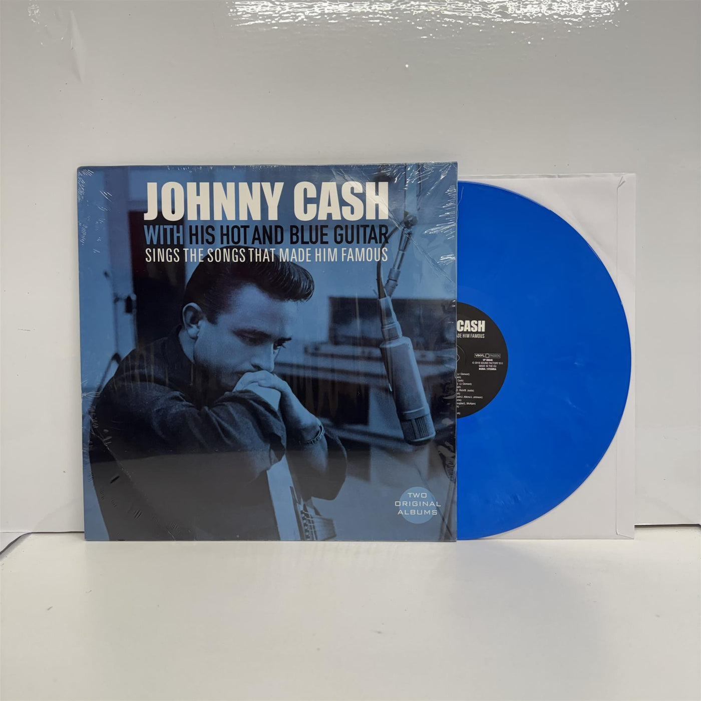Johnny Cash - With His Hot And Blue Guitar / Sings The Songs That Made Him Famous Blue Vinyl LP