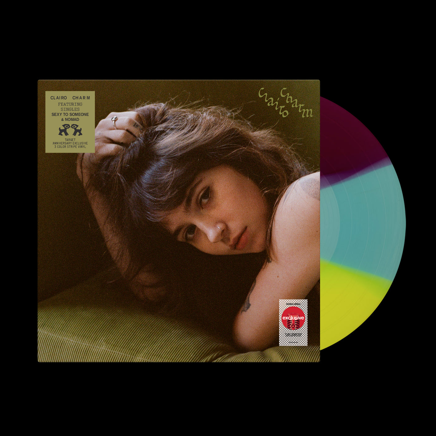 Clairo - Charm Yellow, Blue & Purple Striped Vinyl LP