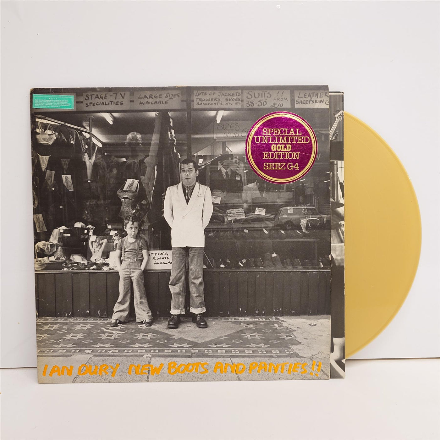 Ian Dury - New Boots And Panties!! Gold Vinyl LP
